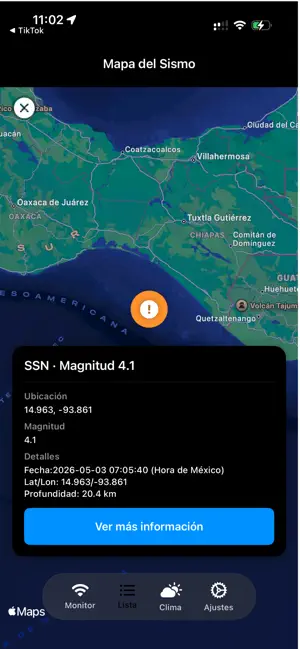 SASNO - Alerta Sísmica iPhone screenshot 3