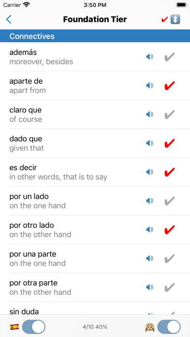 cRaMiT Spanish GCSE Vocabulary Screenshot