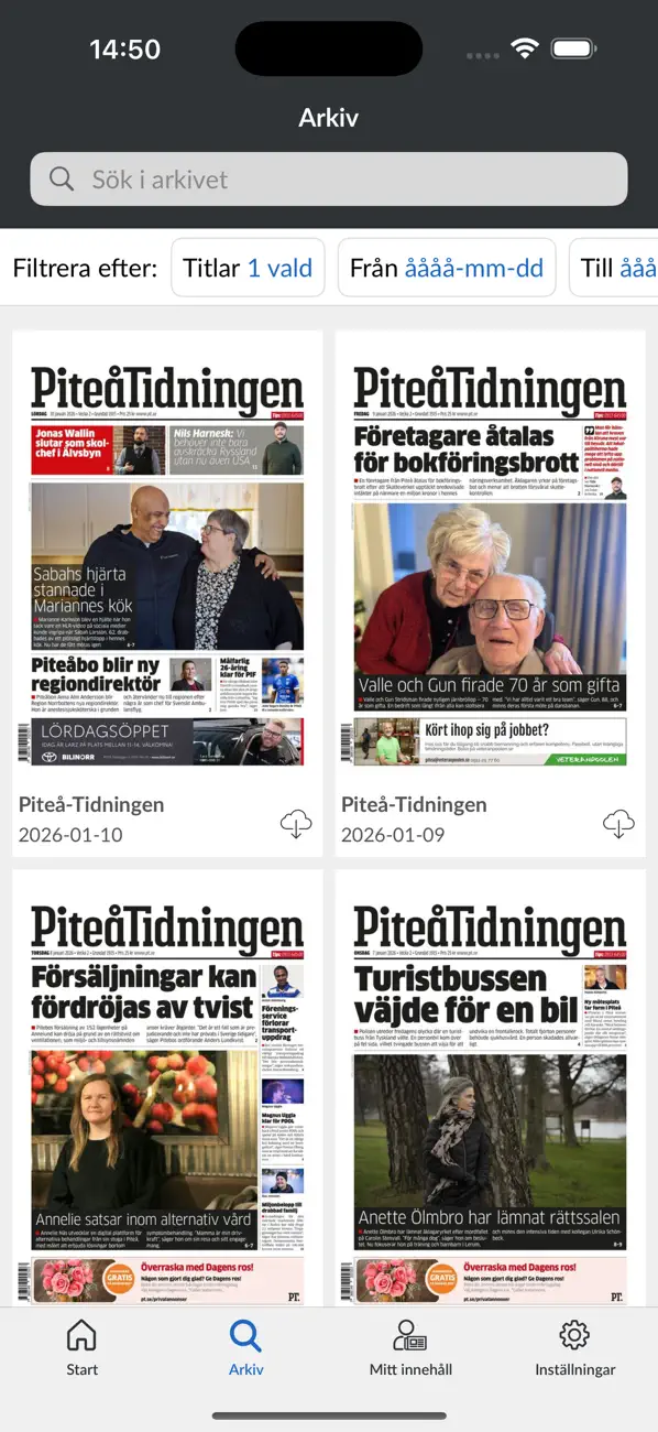 Screenshot #2 pour E-tidning PT