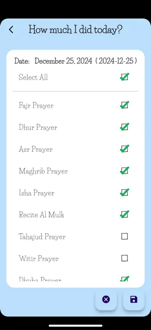 TaqwaLog - Muslim Daily Log screenshot 3