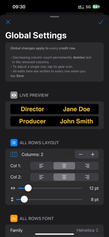 End Credits Maker: Roll Titles iPhone screenshot