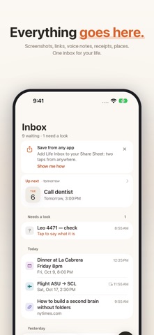 Life Inbox – Save Anything screenshot 1
