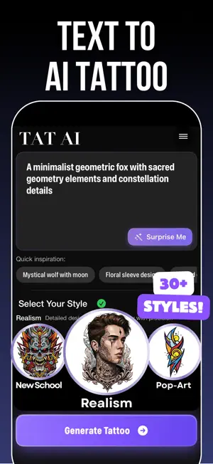 AI Tattoo - Tattoo Design: TAT screenshot 3