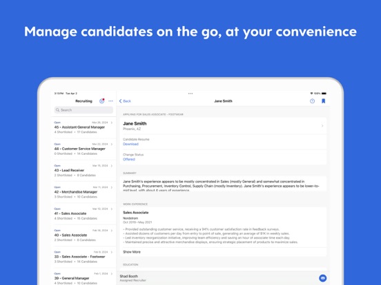 Dayforce iPad screenshot 9 - Business app