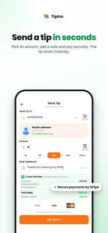 Tipins - Digital Tipping Screenshot 4 of 8