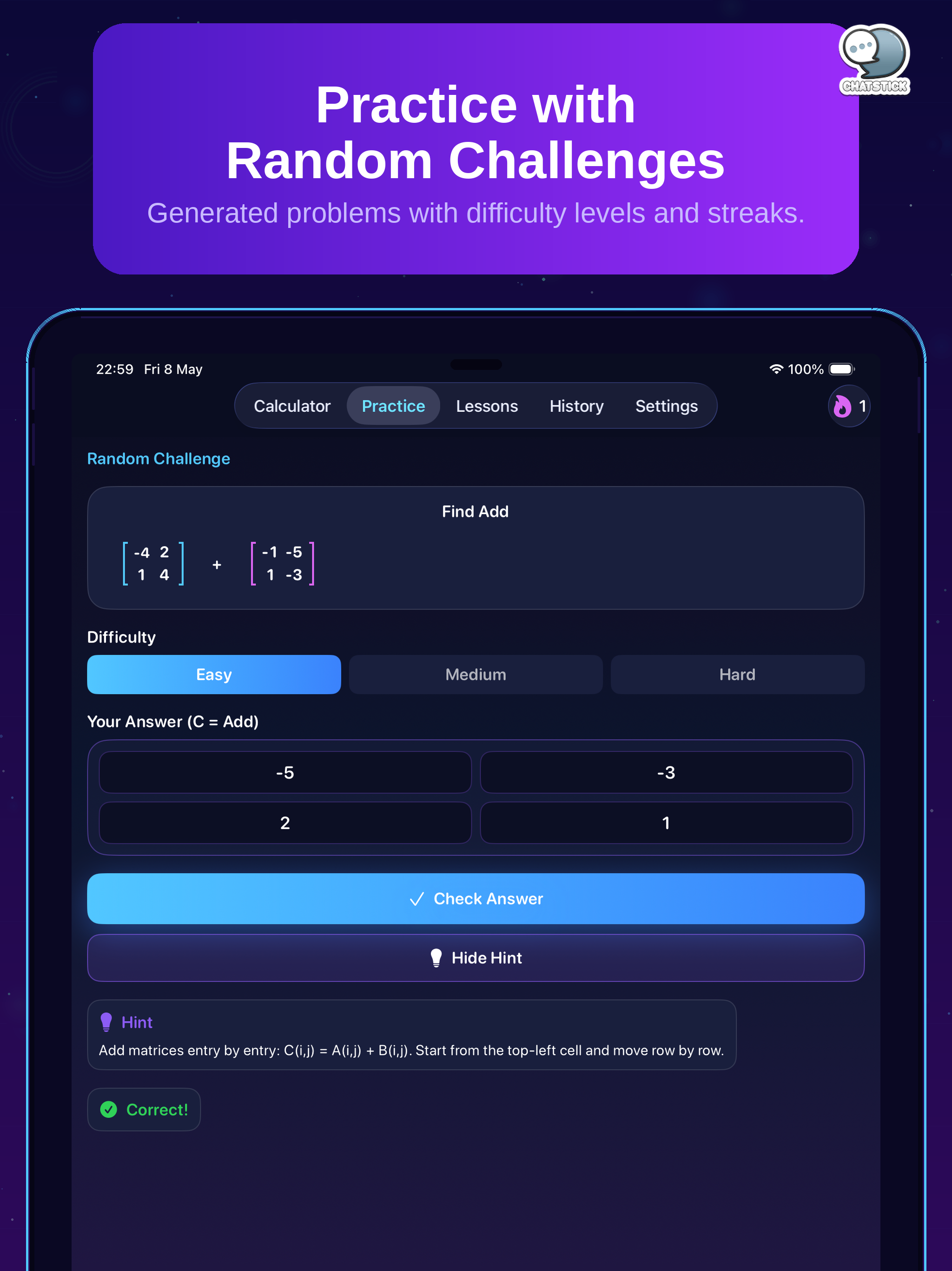 Matrix Calculator: Learn Solve