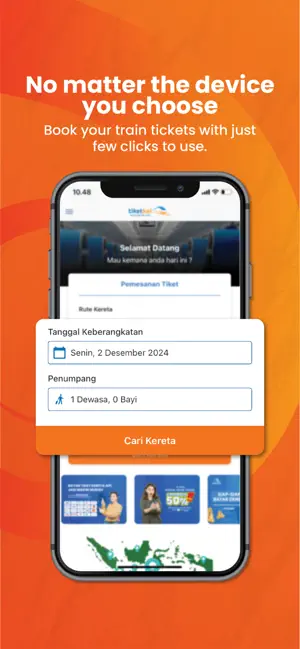 Tiket Kereta Api Online iPhone screenshot 3
