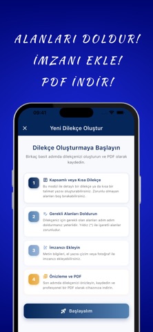 Dilekçe Yaz - Talimat Oluştur screenshot
