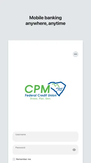 CPM Mobile Banking screenshot 1