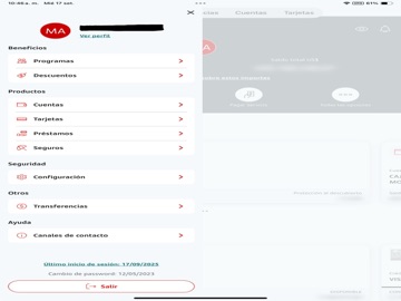 Santander UY– Invitación iPad screenshot