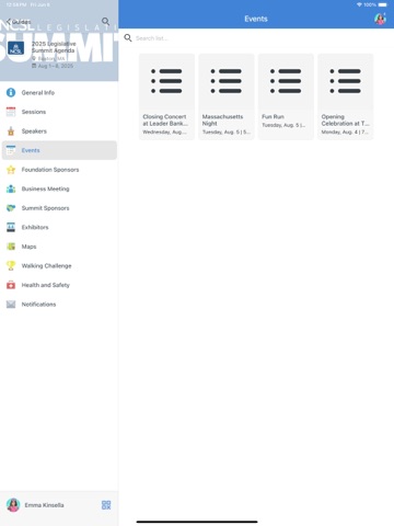 NCSL Roll Call iPad screenshot