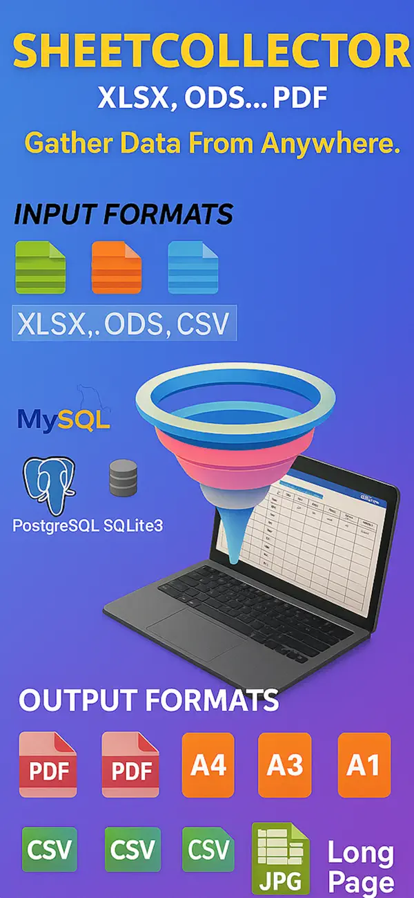 Screenshot #1 pour SheetCollector-xlsx ods...pdf