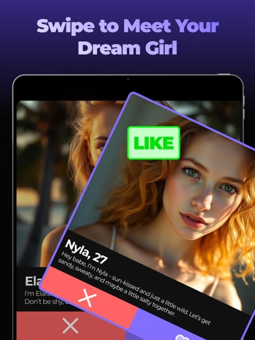 Flirty: AI Girlfriend Chat iPad screenshot
