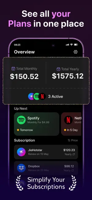 Subscription Manager: SubFix screenshot 1