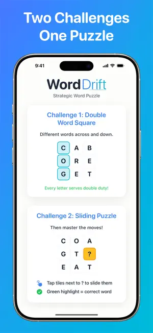 WordDrift: Ad-Free Word Puzzle screenshot 1