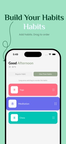 AI Habit Tracker - HabitTrack iPhone screenshot