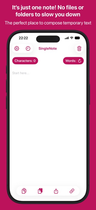 SingleNote Screenshot 1 of 5