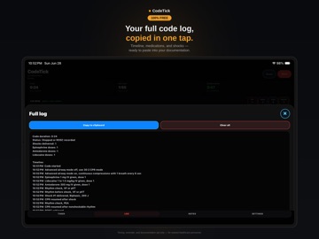 CodeTick iPad screenshot 2