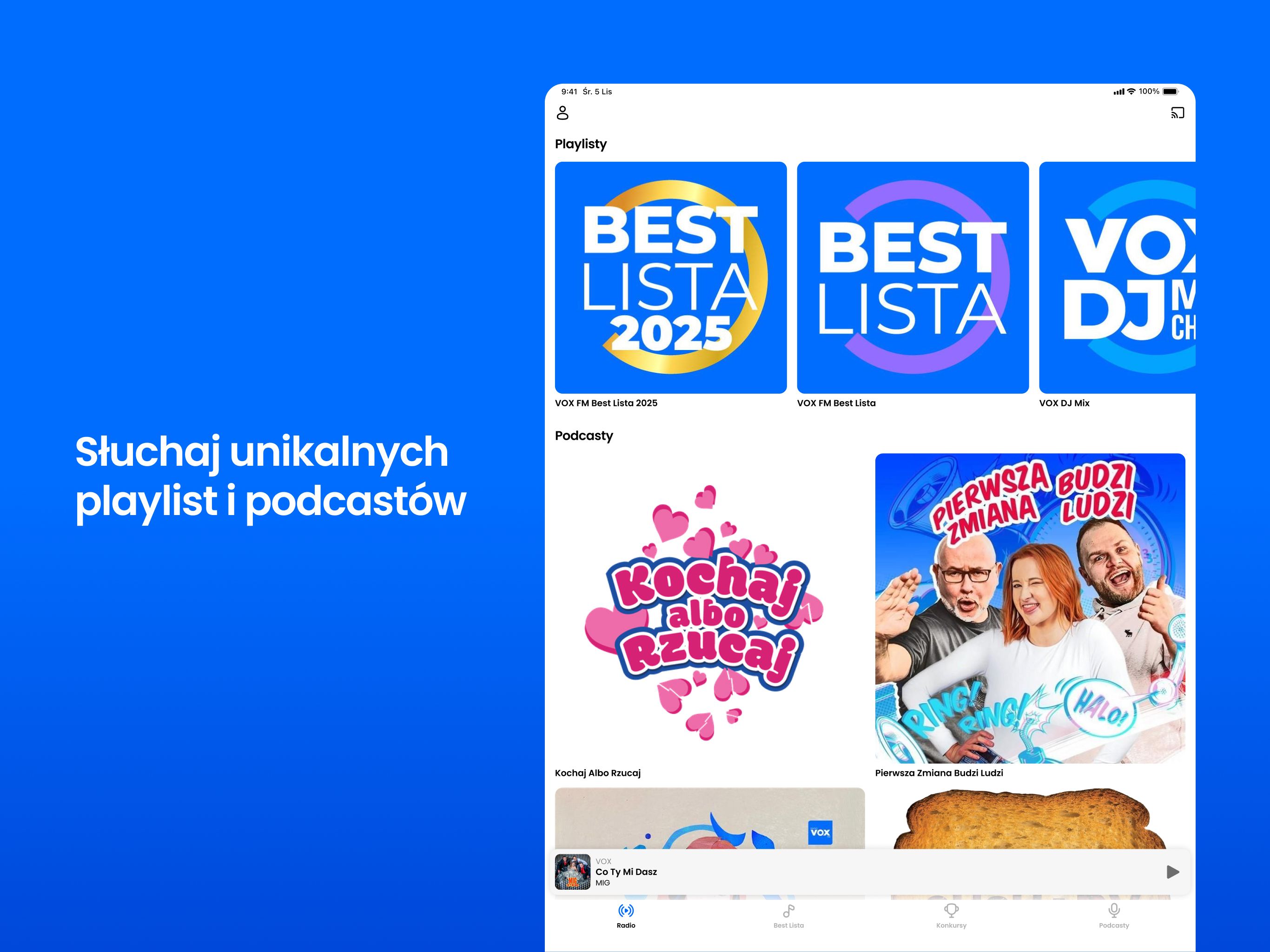 VOX FM - radio internetowe