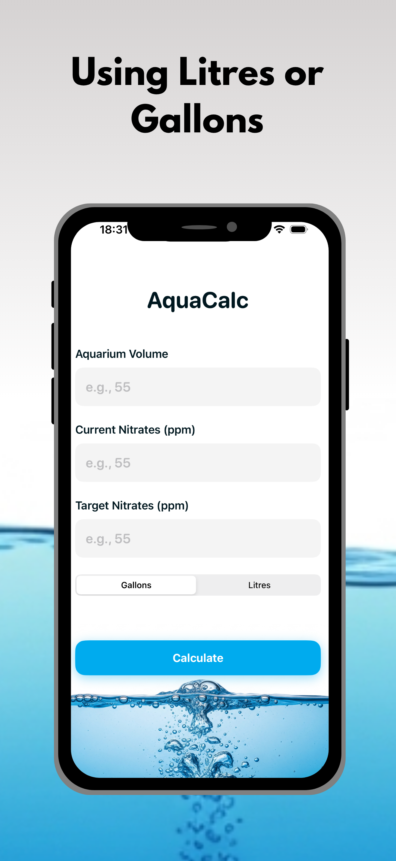 AquaCalc: Aquarium Calculator