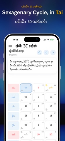 Tai Calendar iPhone screenshot