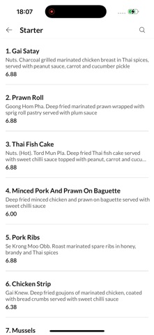 Thai Thai Restaurant screenshot
