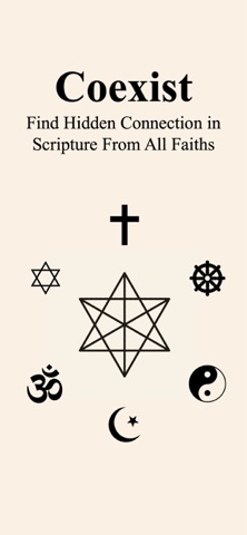 Coexist  - Bible, Quran, Torah iPhone screenshot