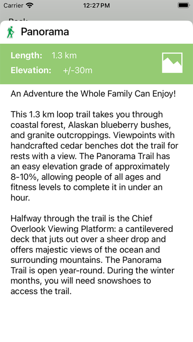 Sea to Sky Gondola Maps Screenshot