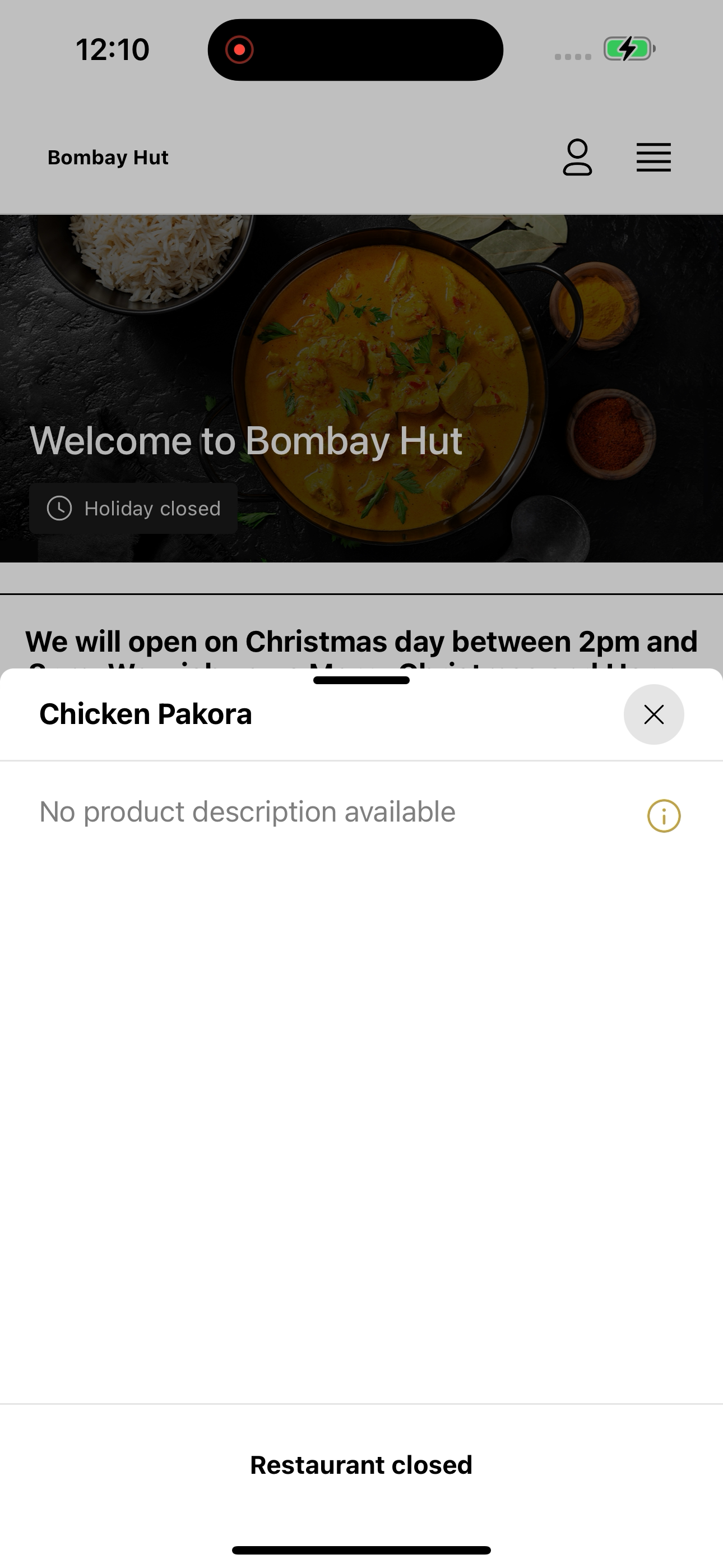 Bombay Hut Burnley screenshot 8