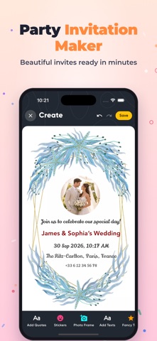 Invitation Maker: Party Invite Screenshot 1 of 6