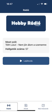 Hobby rádió screenshot