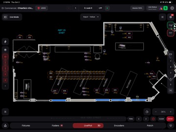 Blackout Lighting Console iPad screenshot