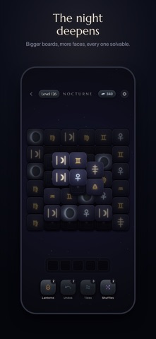 Nocturne: Tarot Tile Match iPhone screenshot