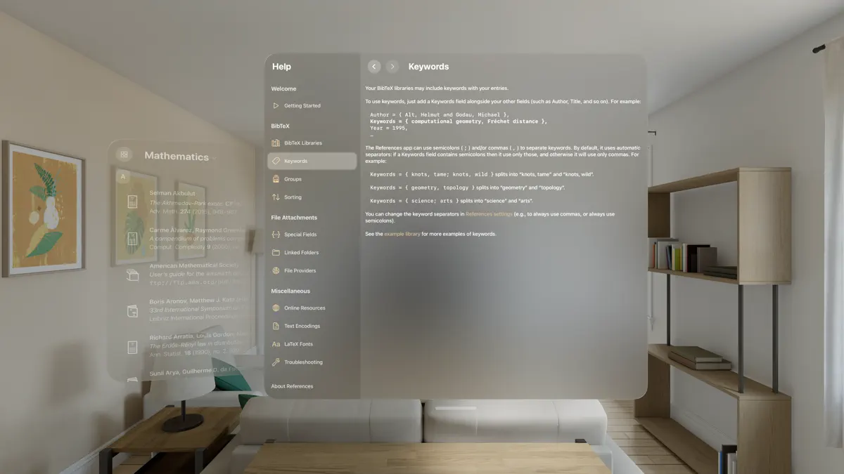 References screenshot 9