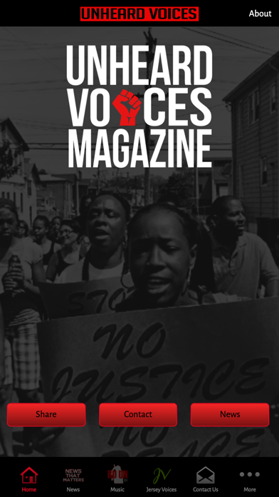 Unheard Voices Magazine Screenshot