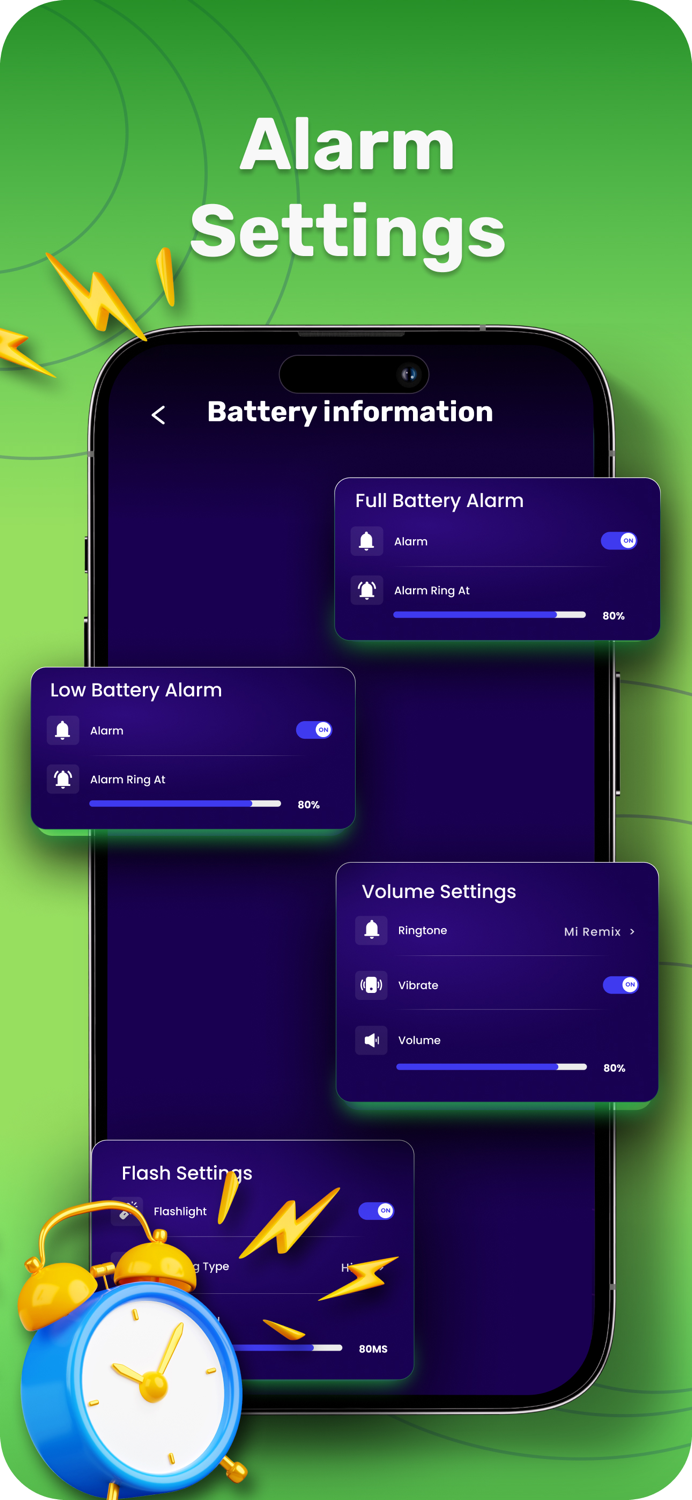 100 Full Battery Charge Alarm