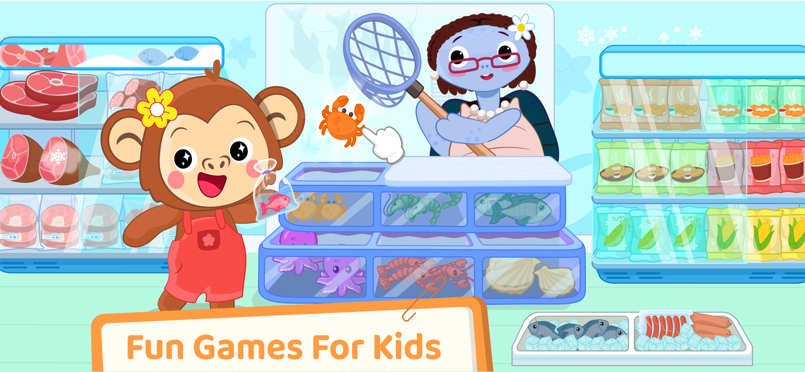 Supermarket Game Kids Shopping