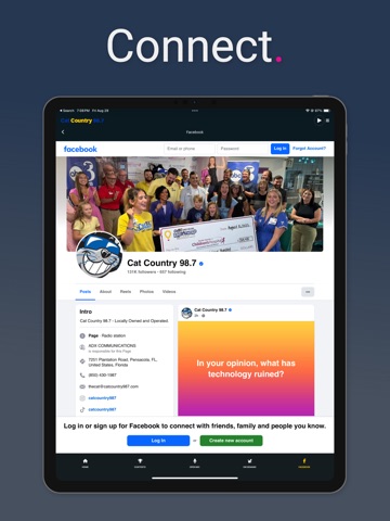 Cat Country 98.7 iPad screenshot