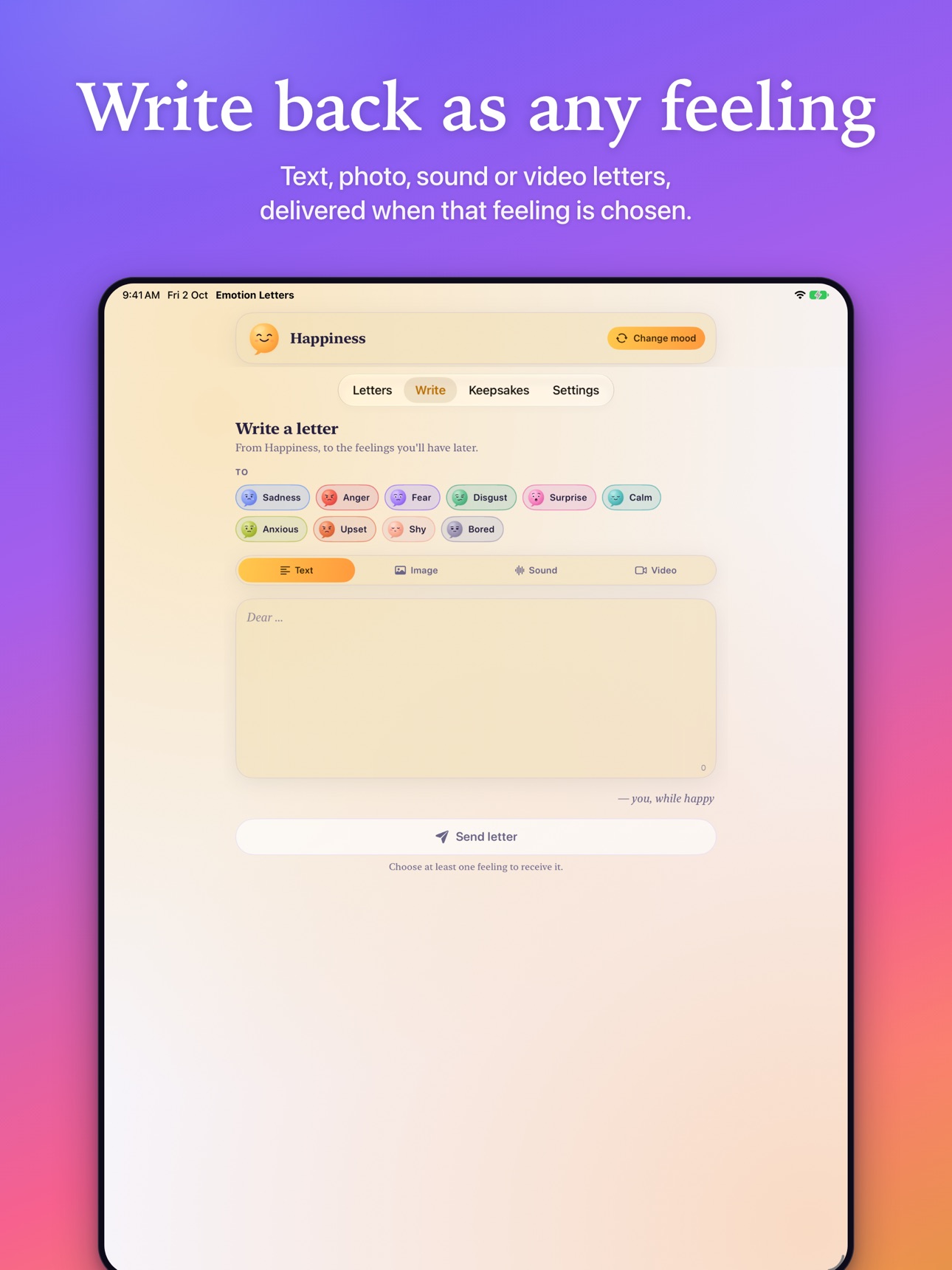 Screenshot 8 of Emotion Letters