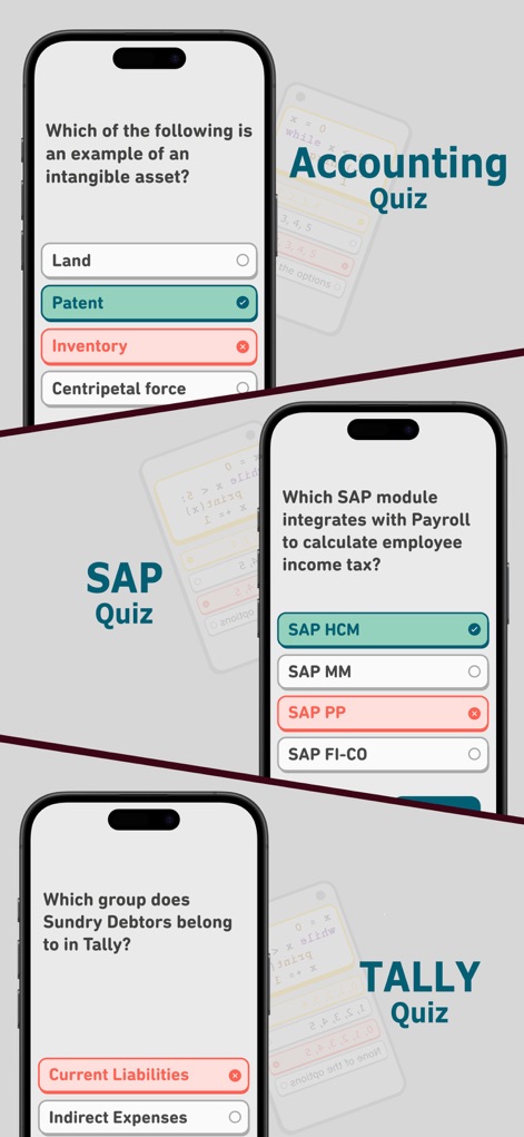 Accounting Quiz (Tally, SAP) - App de Educación | MWM