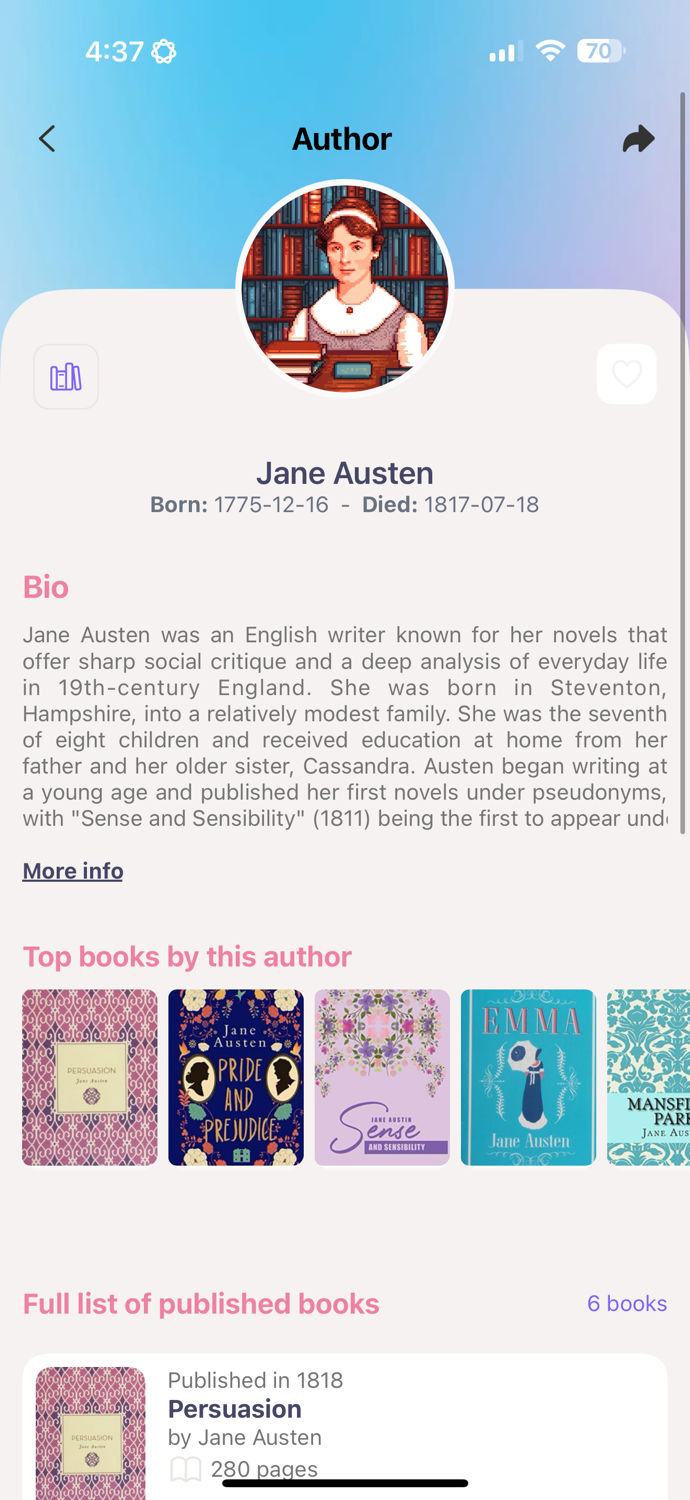 Biblionerd - Book tracking app