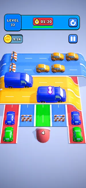 Lane Rush: Car Sort screenshot 4