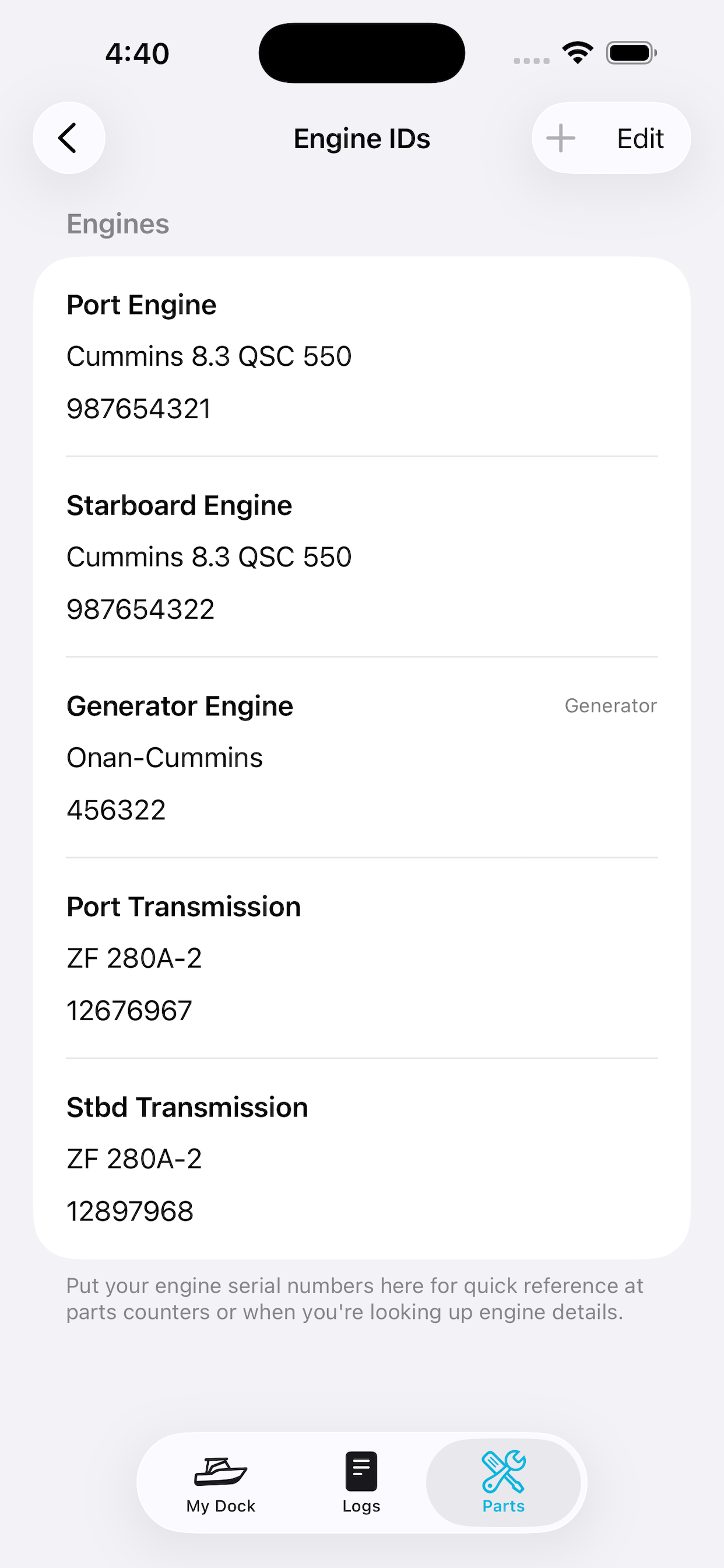 Marine Engine Logbook screenshot 5
