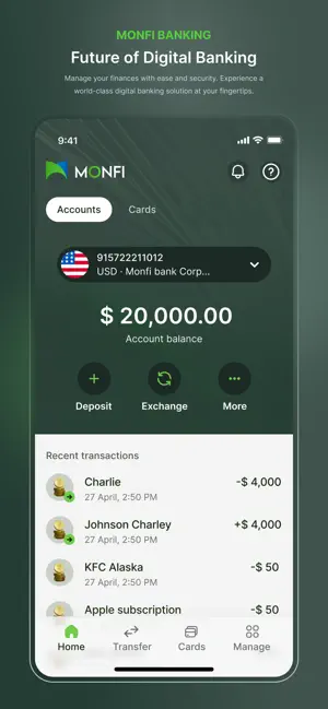 MONFI Digital Bank Ltd screenshot 2