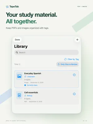 TapeTab - PDF Study & Review screenshot 1