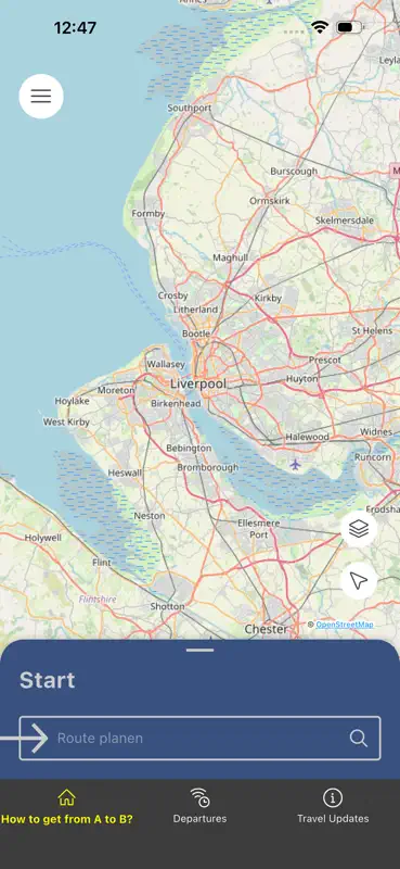 Merseytravel Journey Planner screenshot 1 of 8