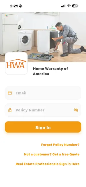 Home Warranty of America (HWA) screenshot 1