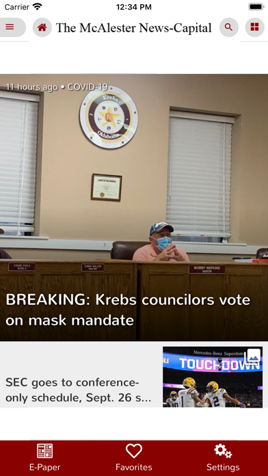 McAlester News-Capital Screenshot