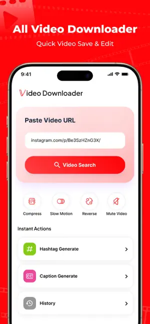 All Video Downloader~ HD Saver iPhone screenshot 1