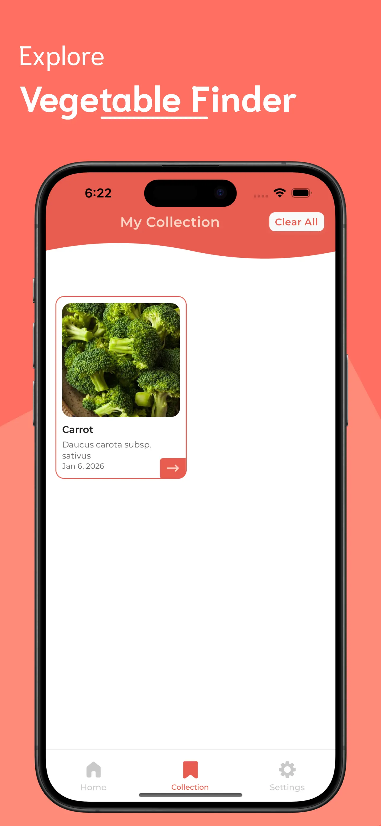 #5. Vegetable Identifier (iOS) Door: Ankur Dhameliya